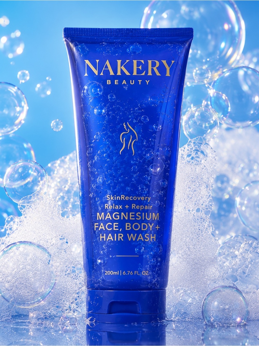 NAKERY BEAUTY SkinRecovery Relax+ Repair Magnesium Face, Body, & Hair Wash 200ml